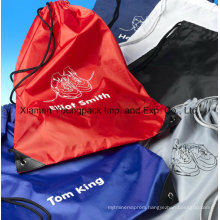 Wholesale Promotional Custom Waterproof 210d Nylon Drawstring Shoe Bags
